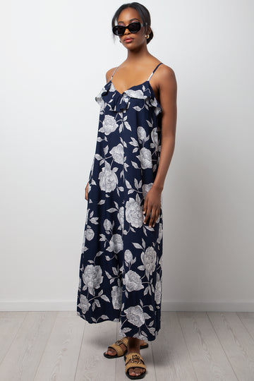 Floral Maxi Dress Navy