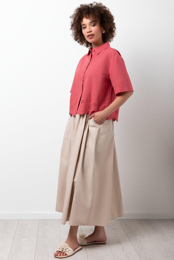 Ballerina Sleeve Shirt Rose Pink