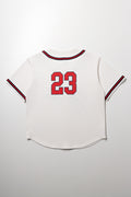 Button Through Baseball Shirt White (3)