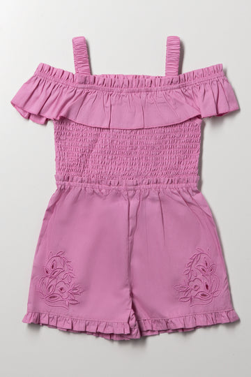 Anglaise Jumpsuit Pink