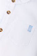 Mandarin Collar Shirt White (1)
