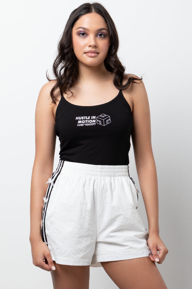 Shorts With Side Trim Bow White