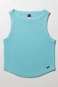 Rib Tank Vest Blue