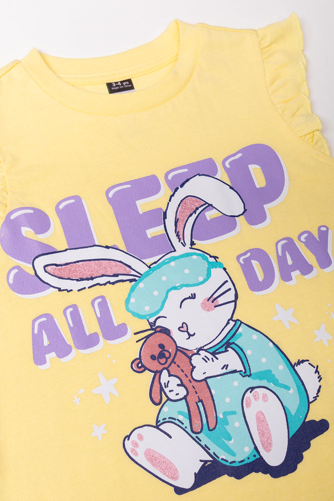 Bunny Sleepshirt Yellow
