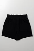 Smileyworld Paperbag Shorts Black (2)