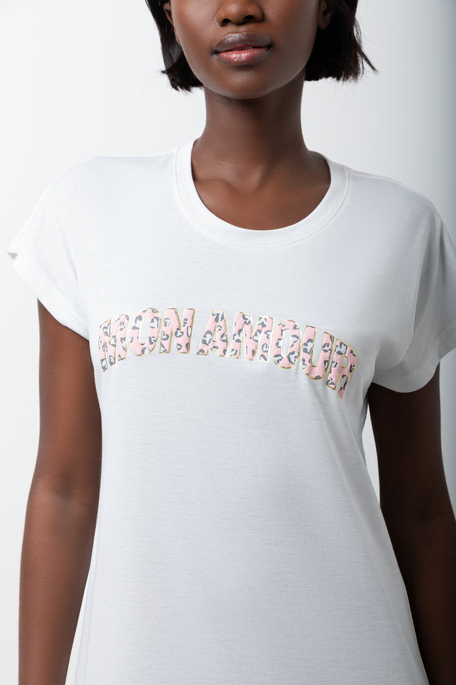 2 Pack Sleep Shirts White And Grey (3)