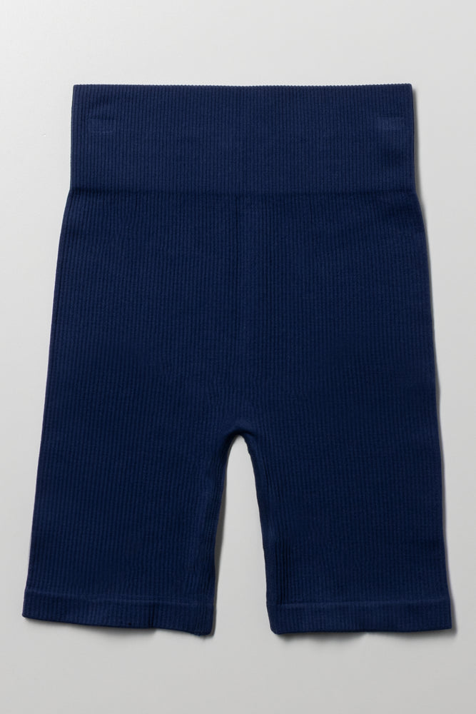 Seamless Cycle Shorts Navy (2)