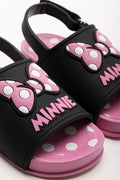 Minnie Mouse Slides Pink & Black (2)