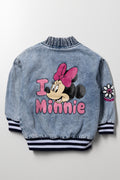 Minnie Mouse Baseball Denim Jacket Blue (2)