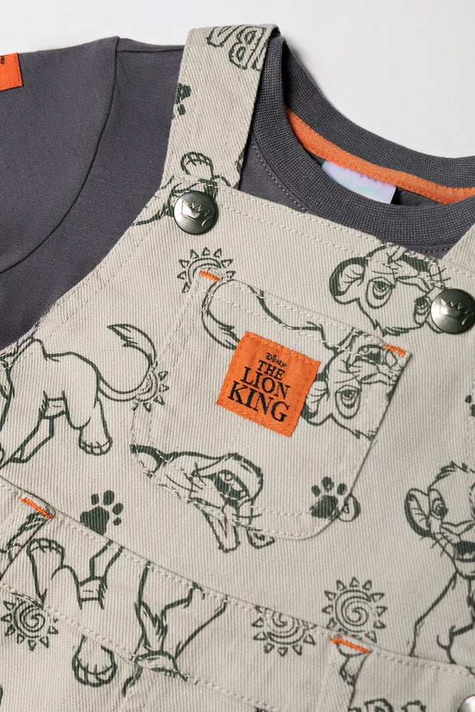 Lion King Dungaree Set Natural