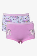 2 Pack Boyleg Panties Purple And Pink