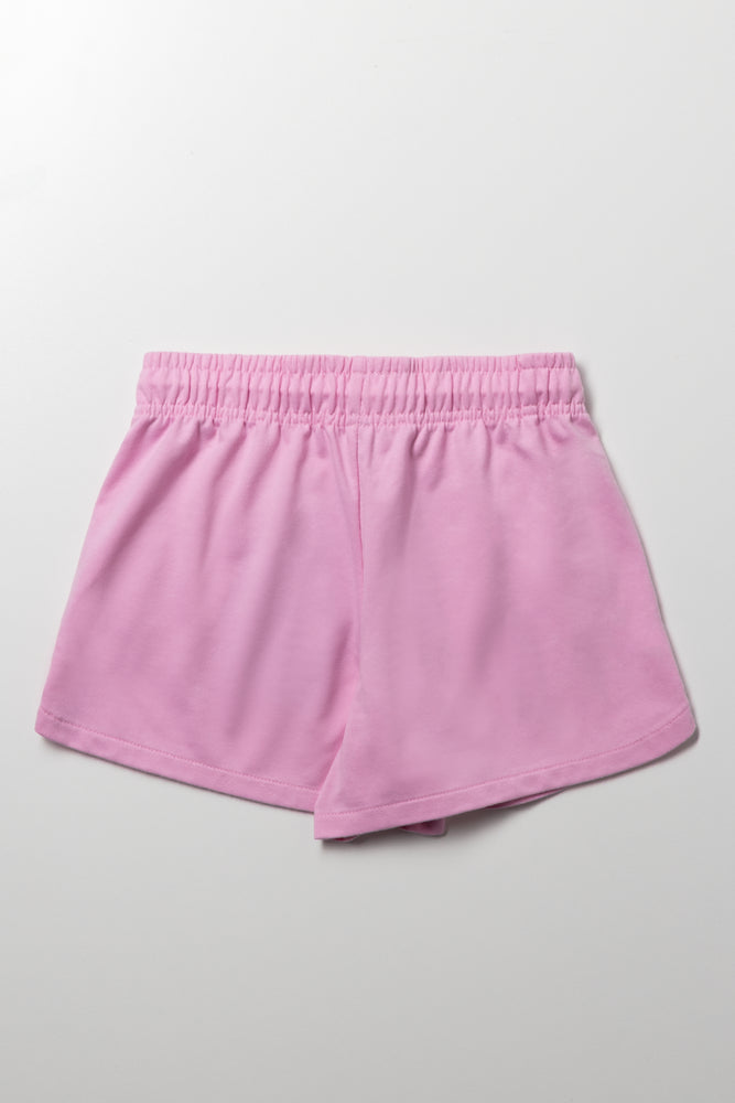 Fleece Shorts Pink (2)