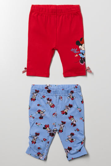 2 Pack Leggings Red And Blue