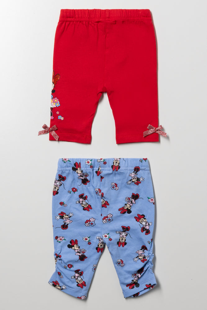 2 Pack Leggings Red And Blue (2)