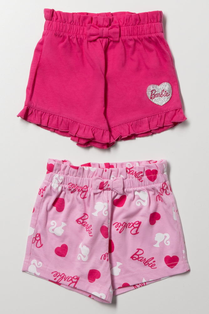 Barbie 2 Pack Shorts Pink