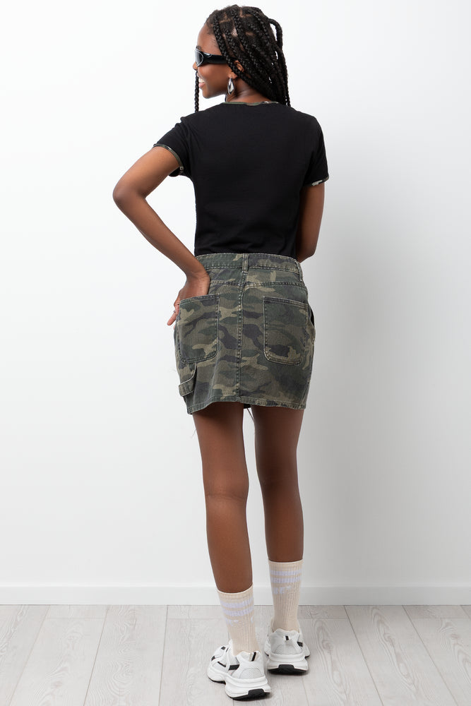 Camo Skirt Green (2)