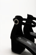Block Heel Sandals Black (3)