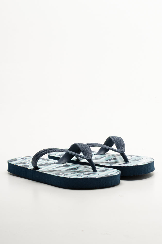 Dino Flip Flops Navy
