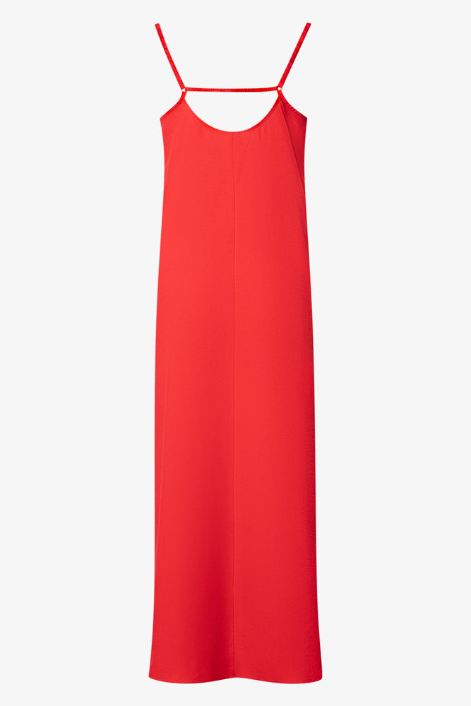 Maxi A-Line Dress Red