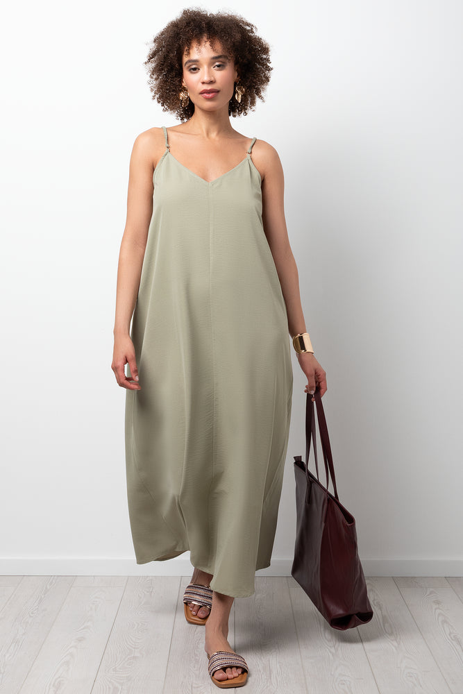 Maxi A-Line Dress Sage
