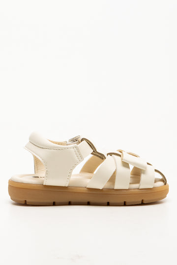 Closed Toe Sandals White