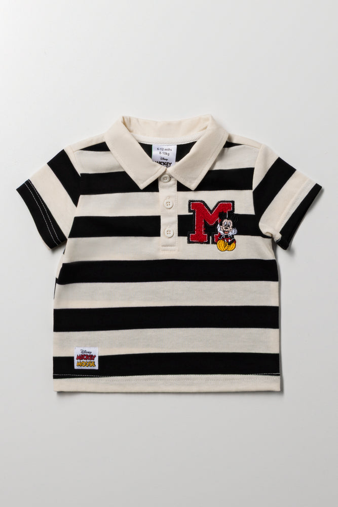 Mickey Mouse Golfer Black And Cream