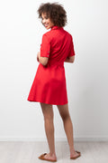 Red Shirt Dress Red (2)