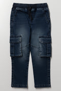 Cargo Denim Jeans Blue