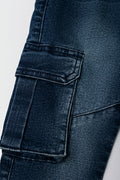 Cargo Denim Jeans Blue (1)