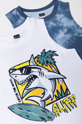 2 Pack Tie Dye Shark Vests Blue And White (1)