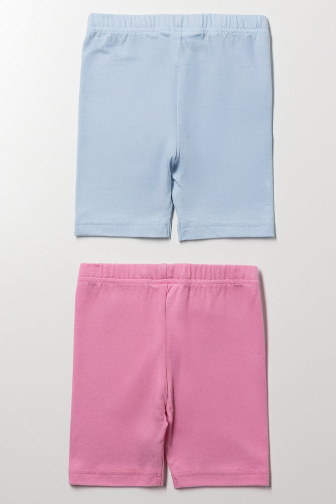 Hello Kitty 2 Pack Cycling Shorts Grey And Pink (2)
