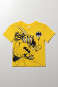 Batman Short Sleeve T-Shirt Yellow