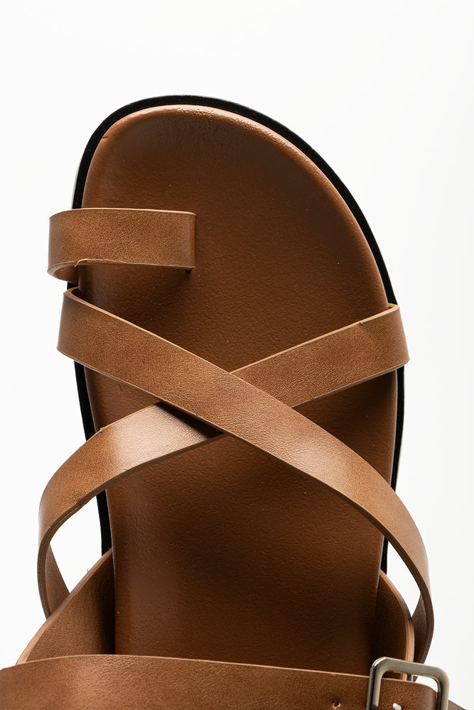 Strappy Sandals Tan (4)