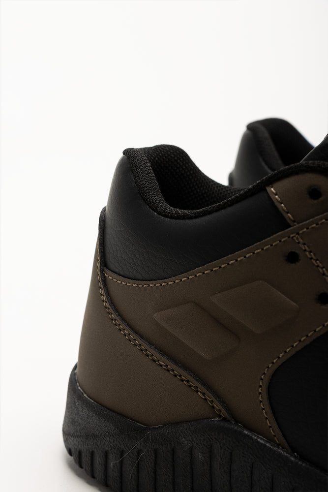 Basketball High Top Sneakers Brown (3)