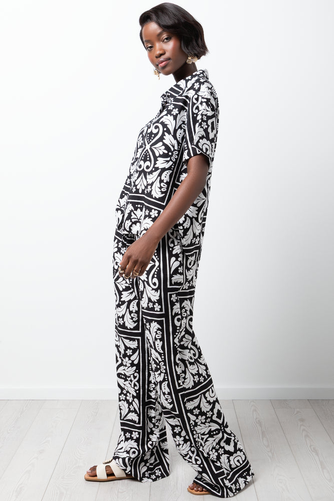 Short Sleeve Resort Shirt Black (1)