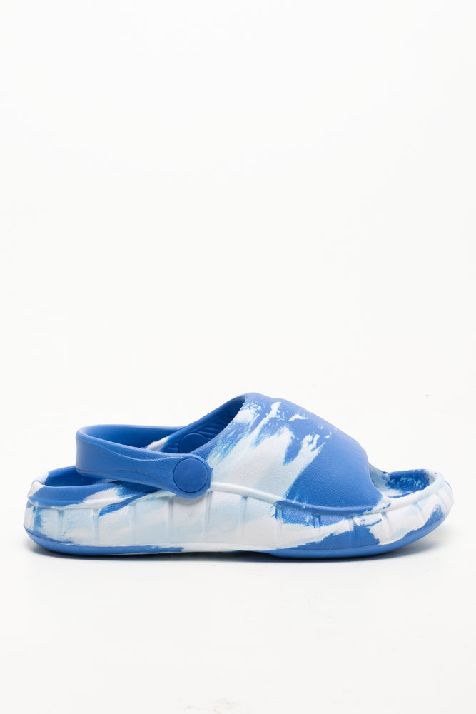 Moulded Slide Blue & White (1)