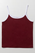 Strappy Cami Burgundy (2)