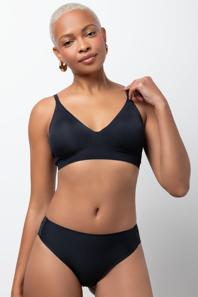 Bonded Bralette Black