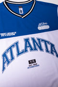 Soccer Short Sleeve T-Shirt Blue And White (1)