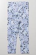 Floral Leggings Blue And White (2)