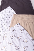 4 Pack Bear Leggings Natural And White (1)