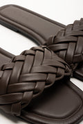Weave Mule Sandals Brown (2)