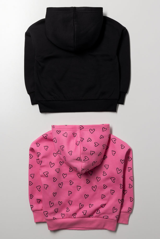 2 Pack Unicorns & Heart Print Tracktops (2)