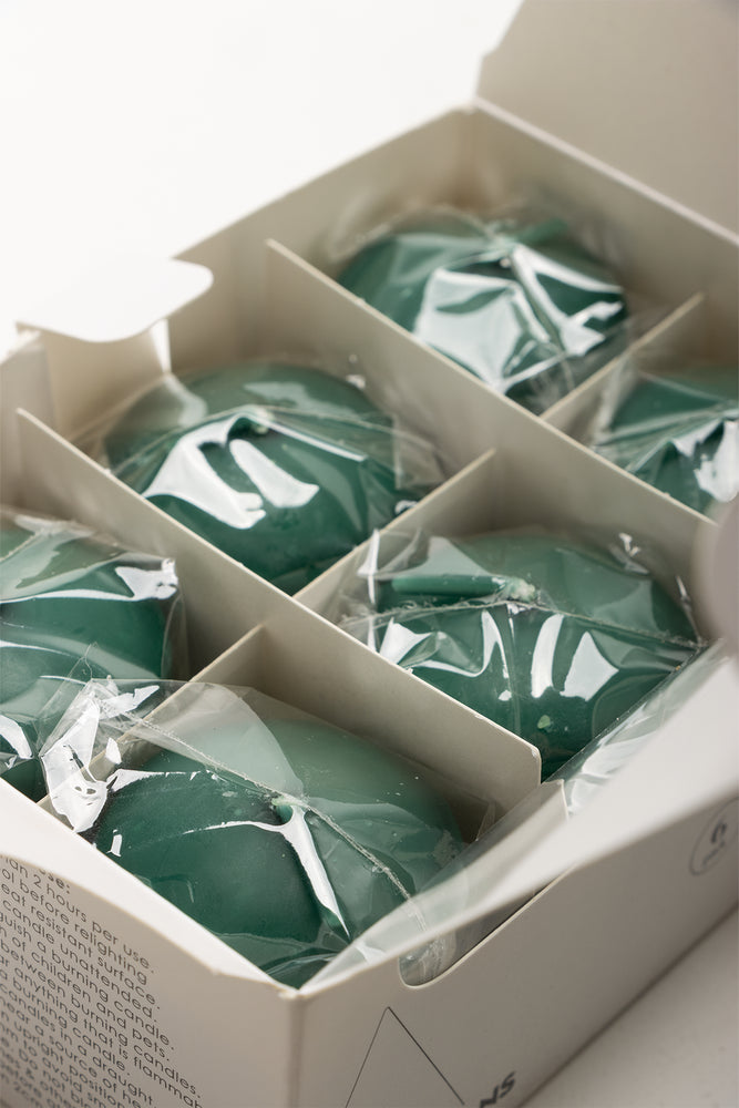 6 Pack Candles Green (1)