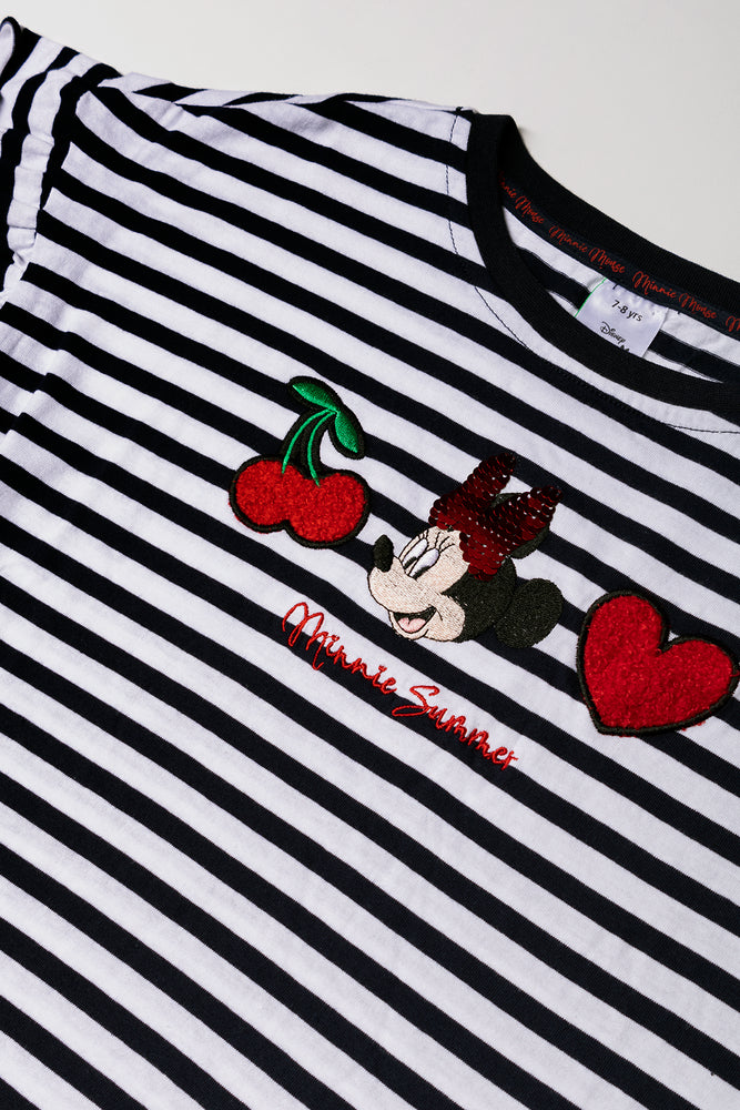 Minnie Mouse T-Shirt Black And White