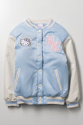 Hello Kitty Baseball Jacket Light Blue