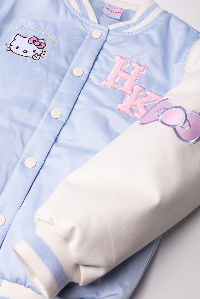 Hello Kitty Baseball Jacket Light Blue (1)