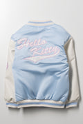 Hello Kitty Baseball Jacket Light Blue (2)