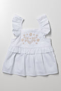 Embroidered Top White