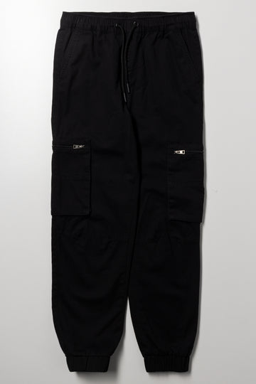 Cargo Joggers Black